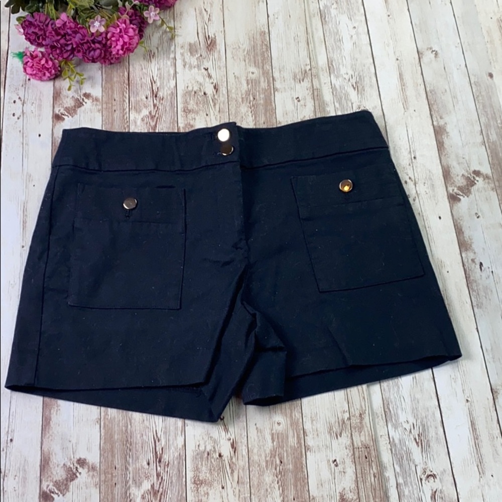 LOFT high waist black summer shorts for women size 2
